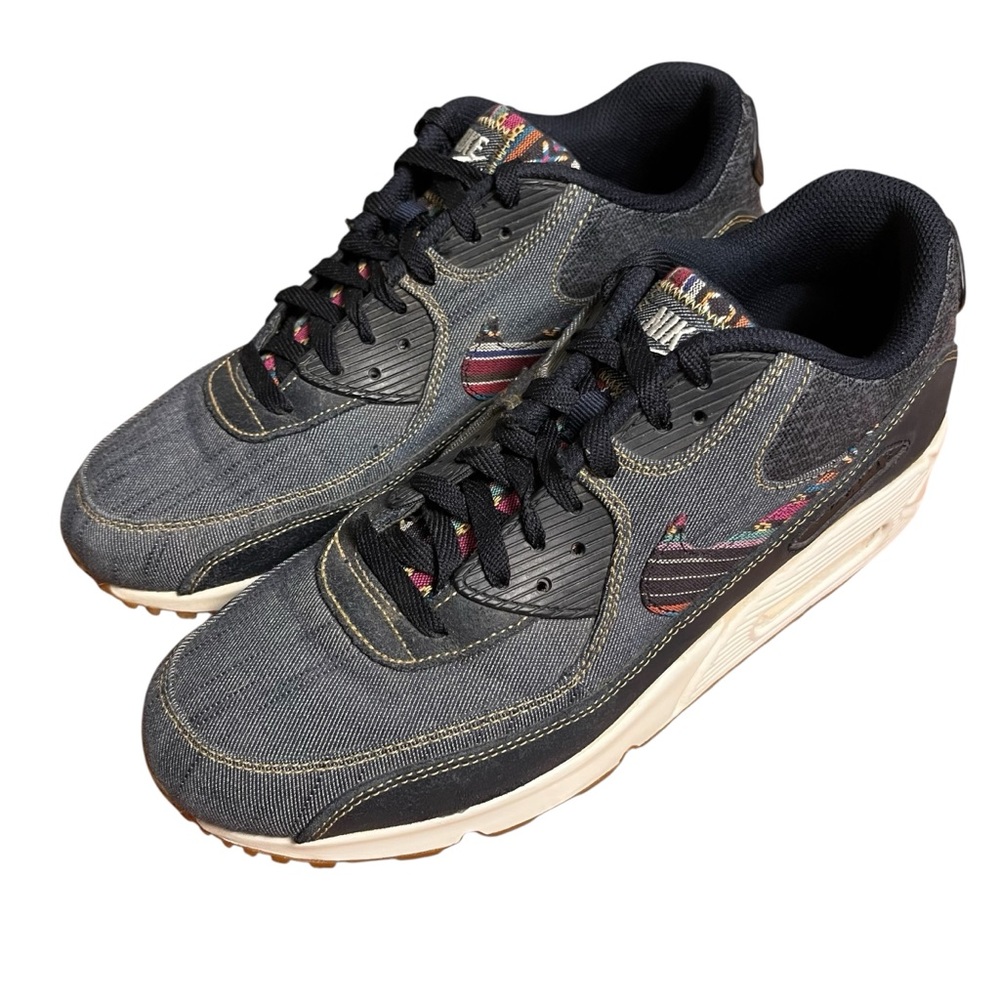 Nike Air Max 90 Premium 'Afro Punk' Blue Denim 700155-402  — 11.5 - Picture 5 of 14